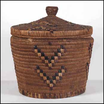 Salish Basket by Unidentified Northwest Coast Artist sold for $351