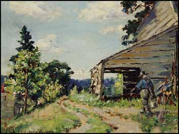 Country Farm by George Horne Russell vendu pour $2,340
