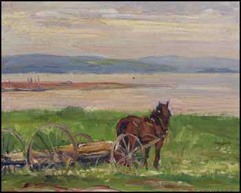 On the Bature [sic], Baie-Saint-Paul by Frederick William Hutchison sold for $1,170