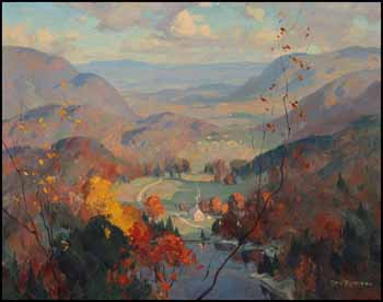 Autumn Afternoon from Mt. McTaggart, Ste. Adele by John Eric Benson Riordon sold for $4,388