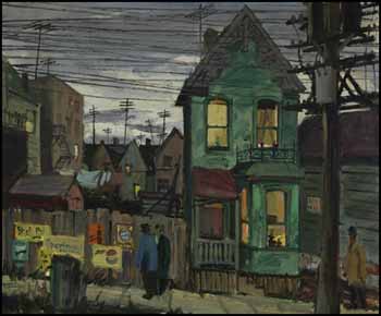 Street Scene by Thomas Frederick Haig Chatfield sold for $1,287