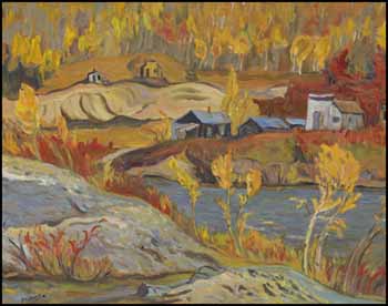 Bonanza Creek - Yukon (Scene of the Gold Strike, 1898) by Ralph Wallace Burton sold for $4,095