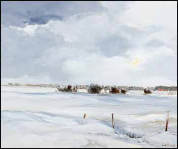 Winter Prairies Near Prince Albert by Hans Herold sold for $1,000