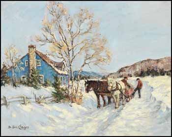 Winter Scene by Berthe Des Clayes sold for $3,540