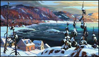 Au bord du fleuve en Charlevoix by Vladimir Horik sold for $2,250