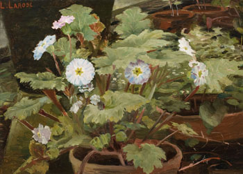 Primroses by Ludger Larose sold for $1,750