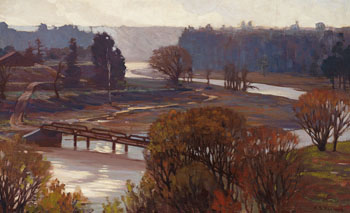 The Humber Valley at Bloor St. by Herbert Sidney Palmer vendu pour $3,750