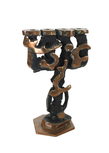 Candlestick by Roy Leadbeater sold for $875