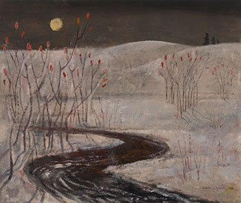 Sumac and Winter Stream by William Abernethy Ogilvie vendu pour $750