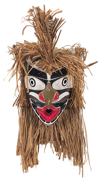 Kwagiulth Grouse Mask by Simon Dick vendu pour $2,500