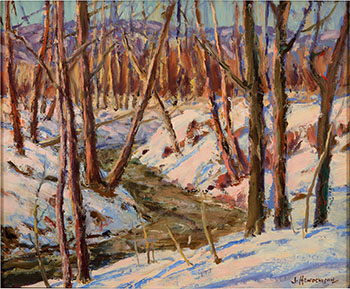 The Creek (Lindsay Coulee) Qu'Appelle Valley by James Henderson vendu pour $6,875