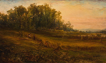 Harvest Time, Eastern Townships by Aaron Allan Edson sold for $1,875