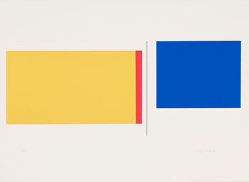 Yellow, Red & Blue by Illya Bolotowsky sold for $281