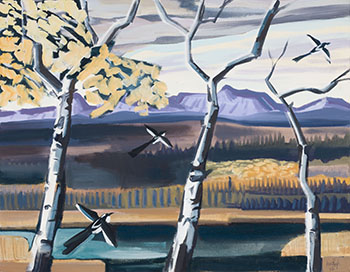 Edmonton River Valley by David Pugh vendu pour $1,250