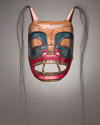 Bear Mask by Francis Horne Sr. sold for $1,375