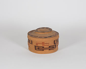 Rattle Top Basket by Unidentified Tlingit sold for $2,000