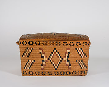 Salish Lidded Basket by Unidentified Salish sold for $2,500