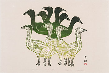 Young Goslings by Eegyvudluk Ragee sold for $875