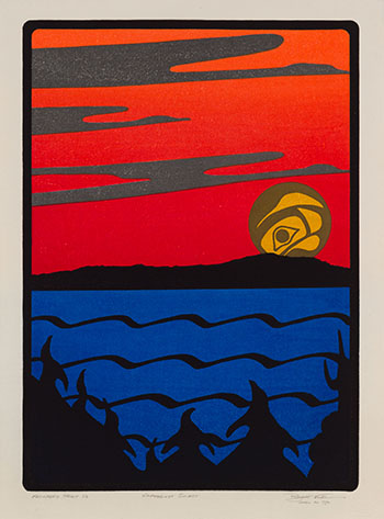 Clayoquot Sunset by Roy Henry Vickers sold for $1,250
