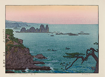 Irozaki, Morning by Toshi Yoshida sold for $1,250