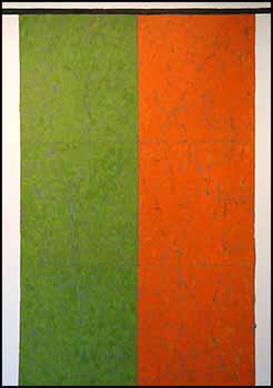 Banner No. 2 Orange Green by David Sorensen sold for $2,875