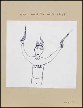 Why Would You go to Yale? by Royal Art Lodge: Marcel Dzama/Neil Farber sold for $585