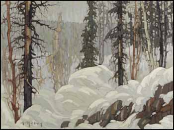 Blanc duvet, Mauricie, P. Que. by Gaston Rebry sold for $3,218