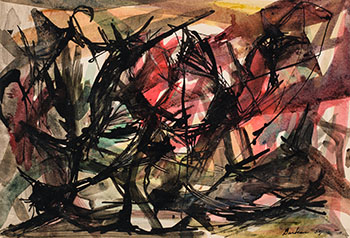 Sans titre (from the Combustions originelles series) by Marcel Barbeau vendu pour $8,125