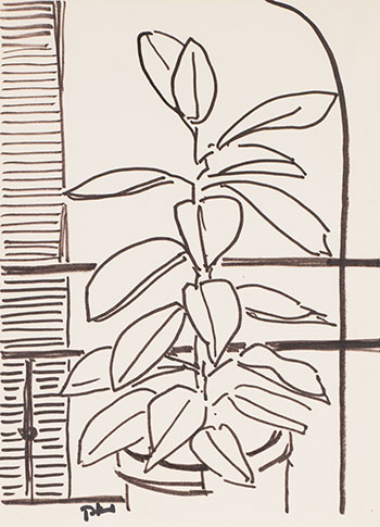 Untitled (Plant) by Patricia Kathleen (P.K.) Page (Irwin) sold for $125