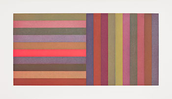 Horizontal Colour Bands and Vertical Colour Bands I by Sol LeWitt sold for $5,938