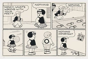 Nancy and Sluggo by Gary Lee-Nova sold for $1,000