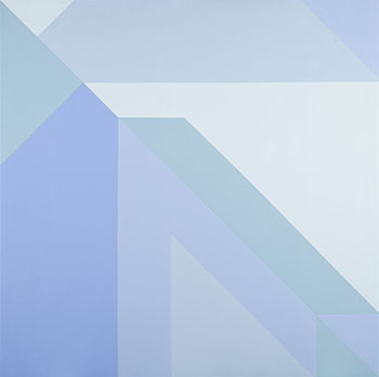 Untitled (Abstract Composition in Blues) by Robert Houle vendu pour $17,500