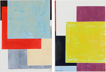 Two Works by Richard Roblin vendu pour $1,125