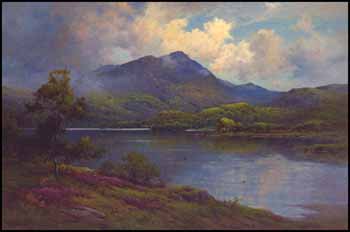 The Trossachs, September Evening, Loch Achray by Alfred Fontville de Breanski Jr. sold for $13,800