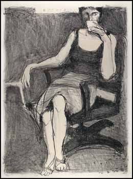 Seated Woman with Drink by Richard Diebenkorn sold for $4,888