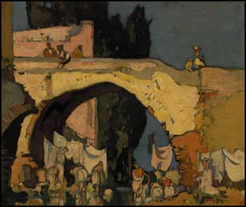 Spanish Bridge by Sir Frank Brangwyn sold for $10,925