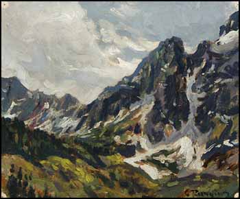 Mountain Peaks by Carl Clemens Moritz Rungius sold for $7,605
