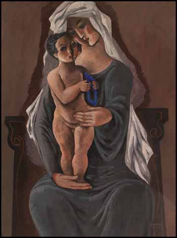Mother and Child by Bela Kadar vendu pour $7,500
