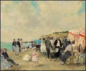 Au bord de la mer by François Gall sold for $6,435