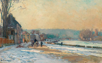 La Seine à Bougival by Albert Charles Lebourg sold for $11,800