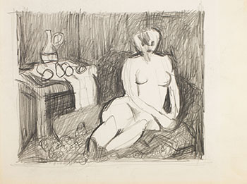 Studio Still Life with Reclining Figure by Keith Vaughan vendu pour $1,125