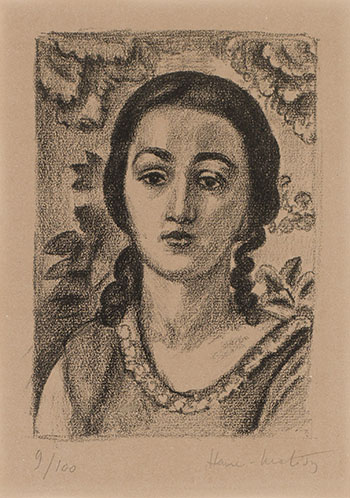 Jeune fille aux boucles brun by Henri Matisse vendu pour $4,063