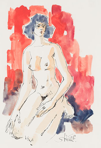 Seated Nude by Yossi Stern sold for $63