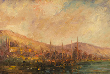 Bord de Seine à Rouen by Albert Charles Lebourg sold for $3,750