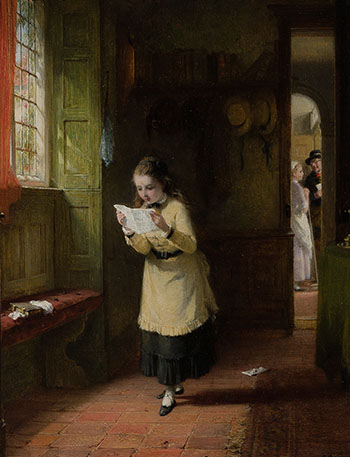 The Letter by George Bernard O'Neill vendu pour $1,750