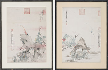 Two Works by Attributed to the Emperor Guangxu vendu pour $3,750