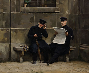 En retrait by Albert Pierre Dawant sold for $1,625