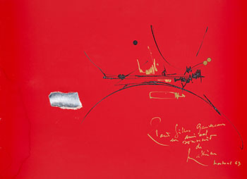Sans titre by Georges Mathieu sold for $5,625