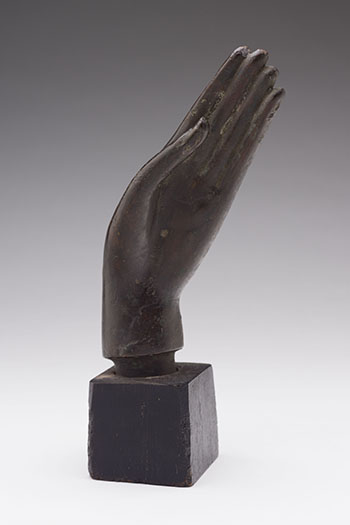 Large Thai Bronze Buddhist Hand Fragment, 18th/19th Century by  Southeast Asian Art sold for $1,000
