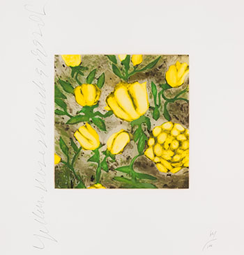 Yellow Roses by Donald Sultan vendu pour $625